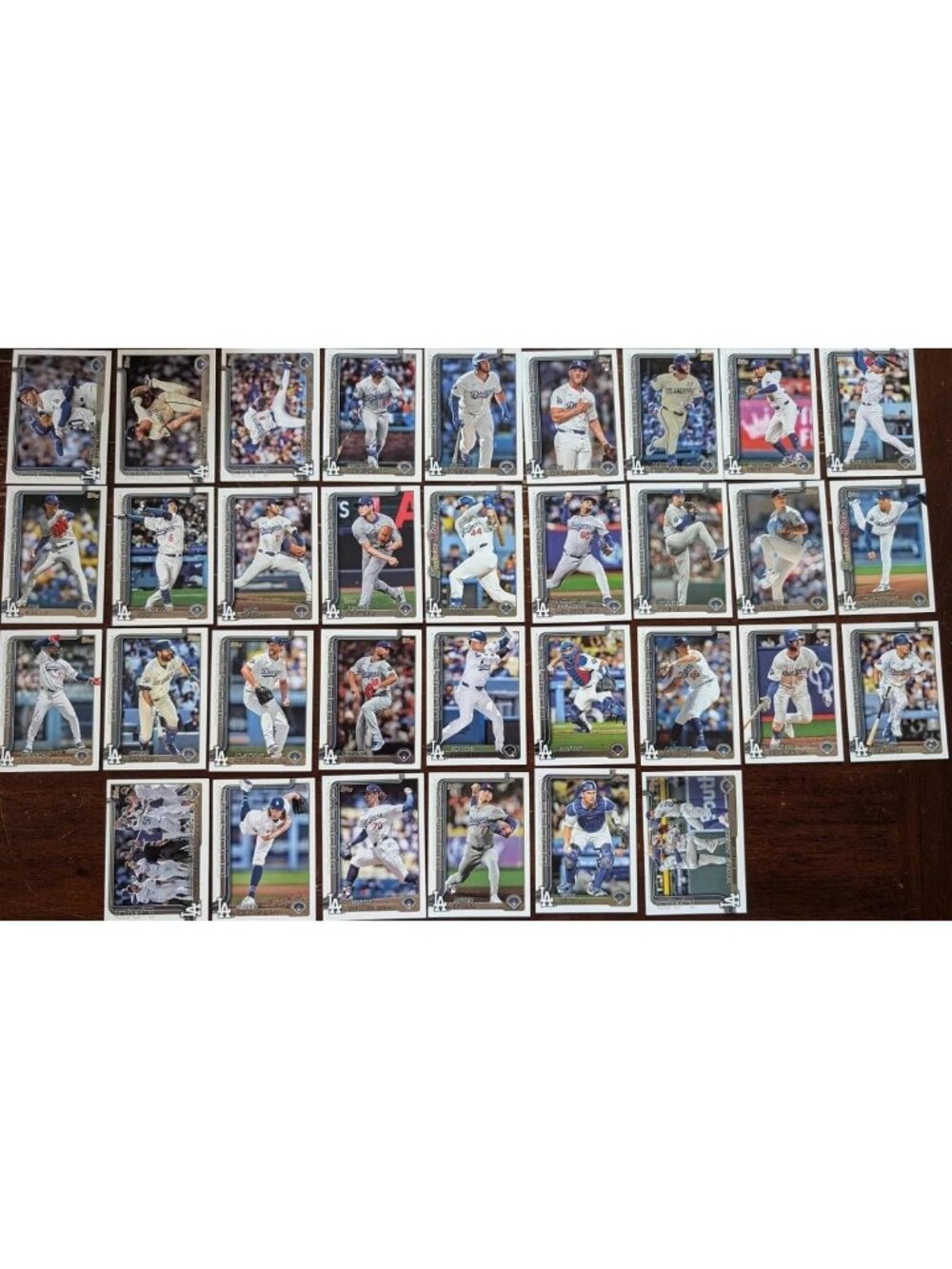 Complete 2025 MLB Team Card Set - Shohei Ohtani, Freddie Freeman, Mookie Betts